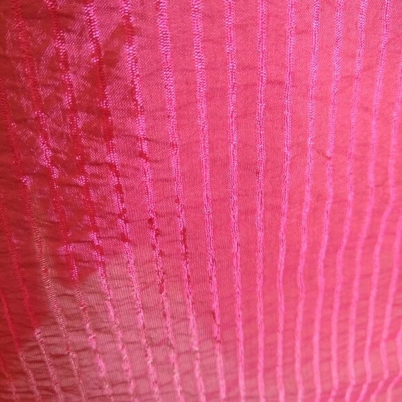 coldwater creek orange tank top with fringe raw edge polyester trim - Picture 3 of 4